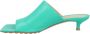 Bottega Veneta Slippers & Mules Stretch Mule Turquoise in groen - Thumbnail 1
