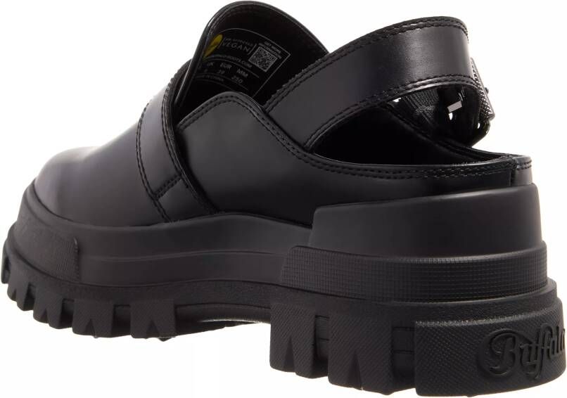 Buffalo Loafers Aspha Clog Snd in zwart