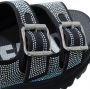 Buffalo Stijlvolle Grijze Platte Sandalen Black Dames - Thumbnail 5