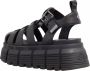 Buffalo Vrouwensandalen van veganistisch nappa Ava Fisher Zwart Dames - Thumbnail 4
