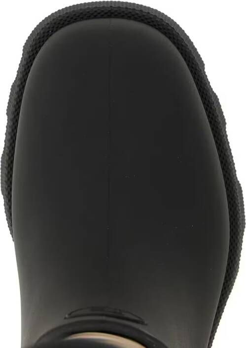 Burberry Boots Woven Check Rain Boots With Adjustable Buckle And in zwart - Foto 4