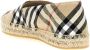 Burberry Check Print Linen Blend Espadrilles in beige - Thumbnail 1