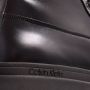 Fendi Low-Top Sneakers Mixed Leather And Denim Sneakers With Embossed Log in wit - Thumbnail 2