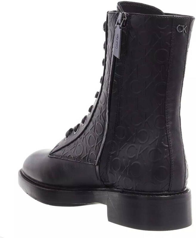Calvin Klein Boots & laarzen Rubber Sole Combat Boot Hf Mix in zwart