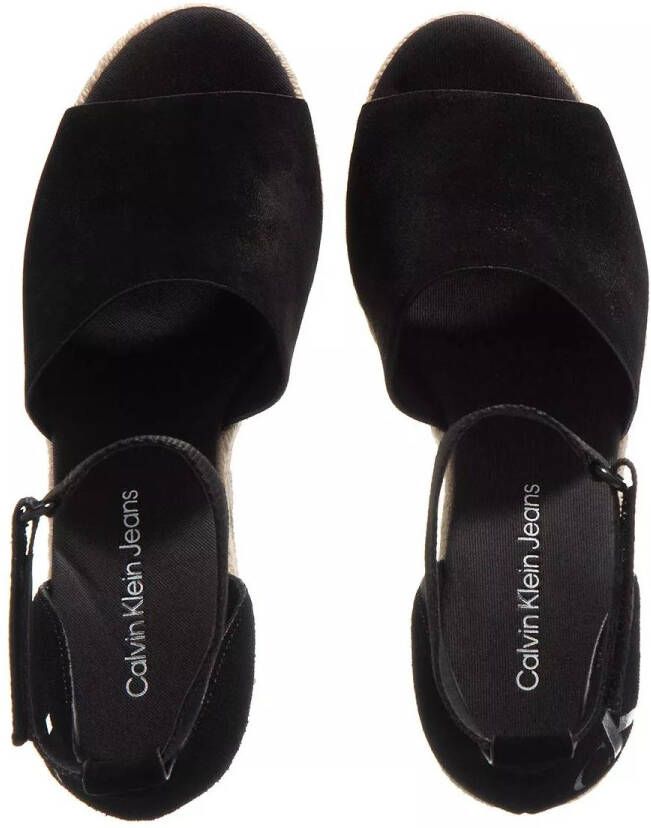 Calvin Klein Espadrilles Wedge Sandal Wide Su Con in zwart