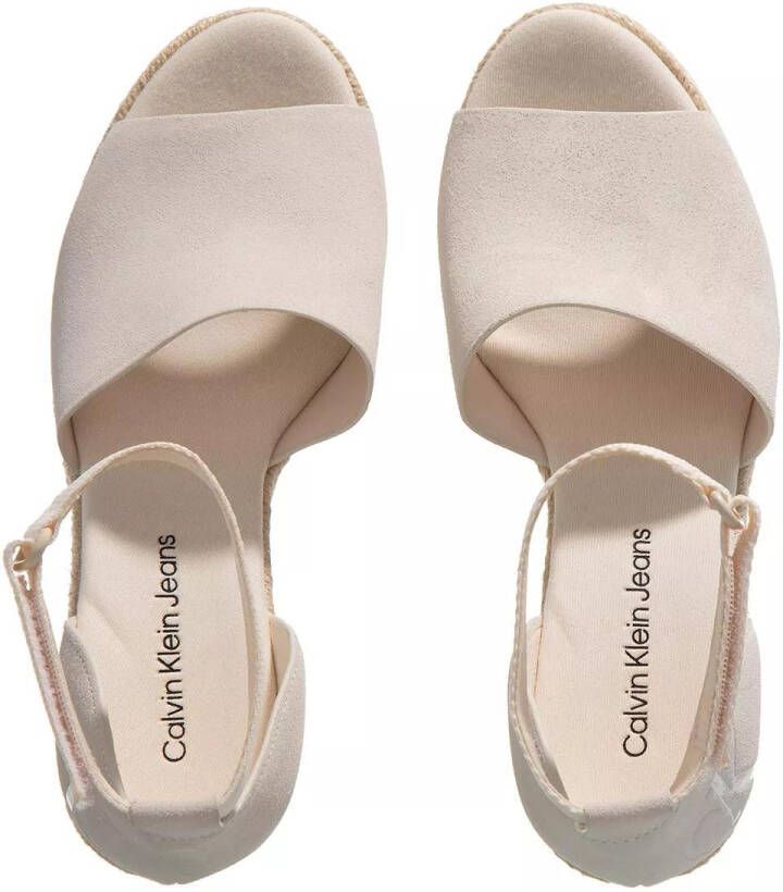 Calvin Klein Espadrilles Wedge Sandal Wide Su Con in crème