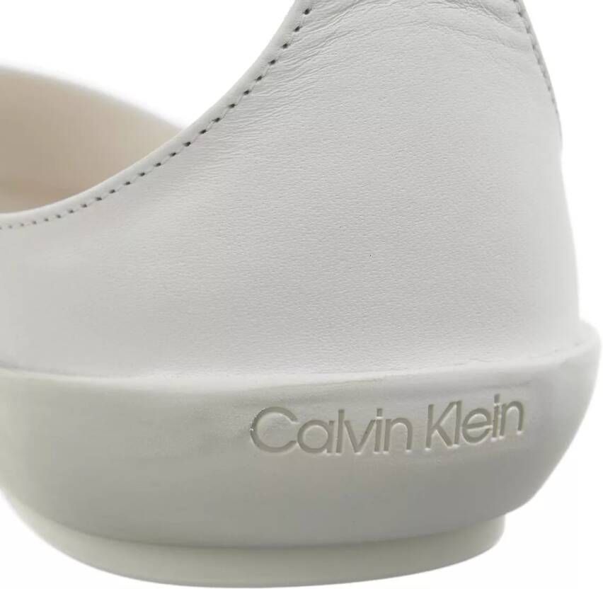 Calvin Klein Sandalen Peep Toe Ballerina Lth in crème