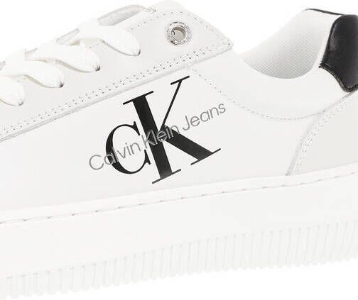 Calvin Klein Sneakers Chunky Cupsole Laceup Mon Lth Wn in wit
