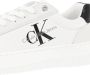 Calvin Klein Jeans Witte Casual Leren Sneakers voor Vrouwen White Dames - Thumbnail 2