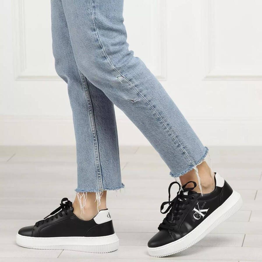 Calvin Klein Sneakers Chunky Cupsole Monologo in zwart