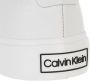 Calvin Klein Witte Leren Vetersneakers Herfst Winter White Dames - Thumbnail 2