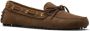 Car Shoe Barley Brown Suede Loafer With Bow Detail in bruin - Thumbnail 1