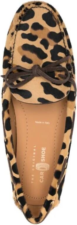 Car Shoe St Leopard Moccasin in bruin