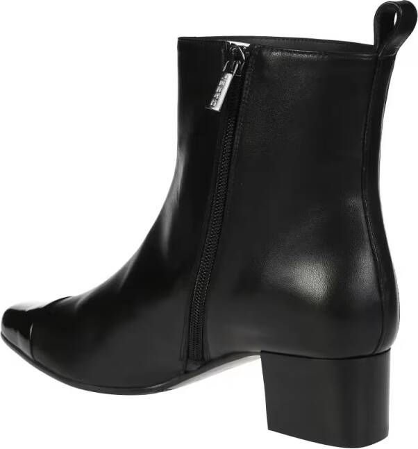 Carel Paris Boots Minimalist Black Ankle Boots in zwart