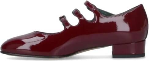 Carel Paris Hoge hakken "Ariana" Mary Jane Pumps – Bordeaux in rood