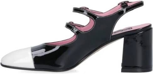 Carel Paris Hoge hakken Carel "Papaya" Slingback – Black Patent in zwart
