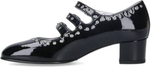 Carel Paris Hoge hakken Mary Jane "Camden" Pumps In Black Patent Leather in zwart