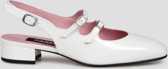 Carel Paris Hoge hakken Peche Slingback Mary Jane Pumps in wit