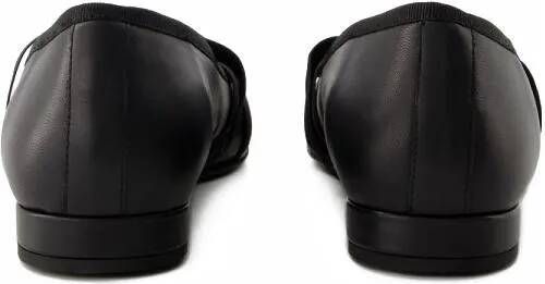 Carel Paris Loafers Tutu Ballerinas Leather Black in zwart