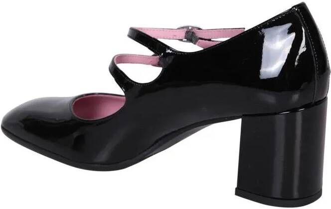 Carel Paris Hoge hakken Black Almond Toe Pumps in zwart