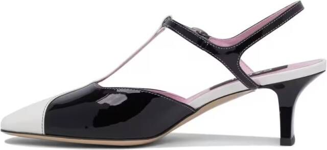 Carel Paris Sandalen Pointed Toe Calf Leather Sandals in zwart