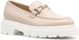 Casadei Brown Leather Loafers in beige - Thumbnail 2