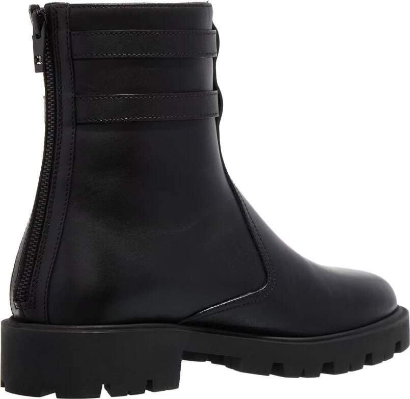 Celine Enkellaarzen Double Buckle Boots in zwart