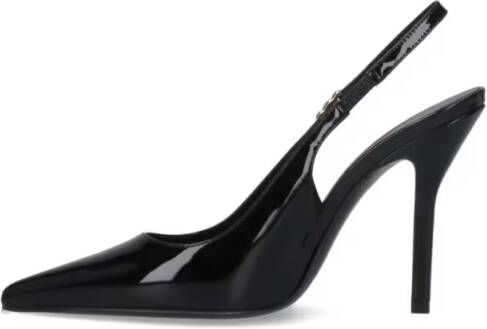 Celine Hoge hakken "Judy" Slingback Pump Black in zwart