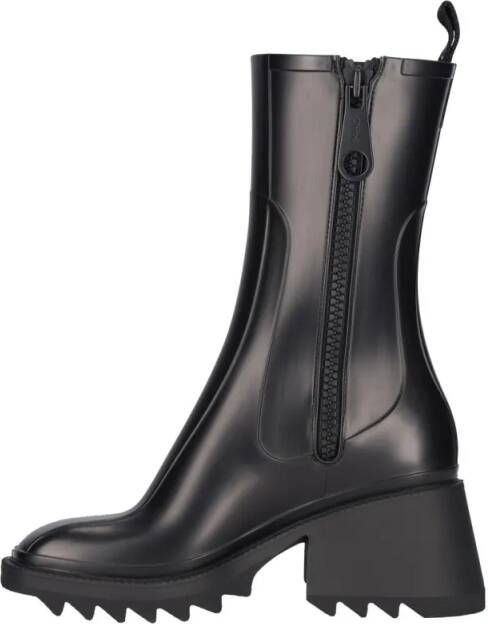 Chloé Boots Waterproof Wellington Boots "Betty" – Black in zwart