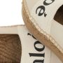 Chloé Espadrilles Woody Espadrille Leather & Canvas in beige - Thumbnail 1
