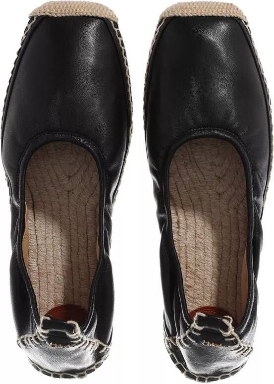 Chloé Loafers & ballerina schoenen Lucinda Espadrille in zwart