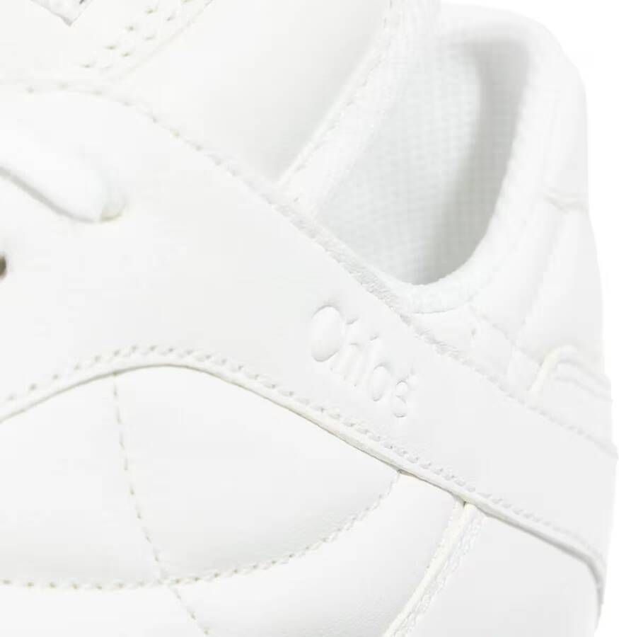 Chloé Platte zool leren sneakers met vetersluiting White Dames - Foto 8