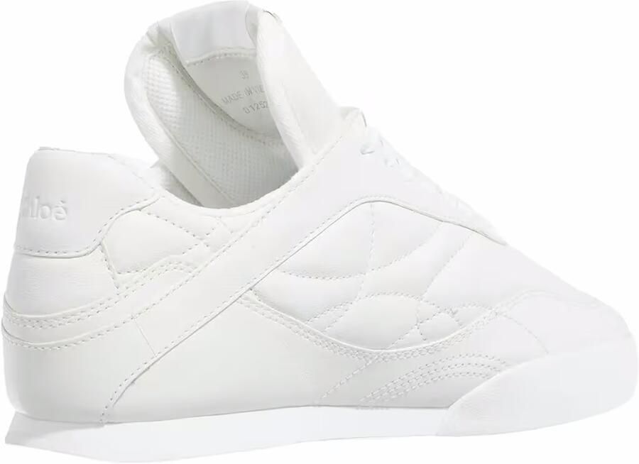 Chloé Platte zool leren sneakers met vetersluiting White Dames - Foto 6