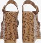 Chloé Bruine leren platform sandalen met enkelband Brown Dames - Thumbnail 2