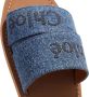 Chloé Slippers Flat Woody Sandals in blauw - Thumbnail 2