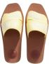 Chloé Slippers Woody Flat Mule in geel - Thumbnail 2