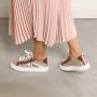 Chloé Sneakers van textuur linnen en kalfsleer White Dames - Thumbnail 2