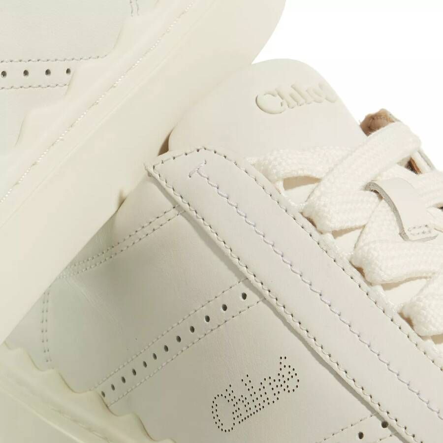 Chloé Gaatjesveter Sneakers met Platte Zool White Dames - Foto 5