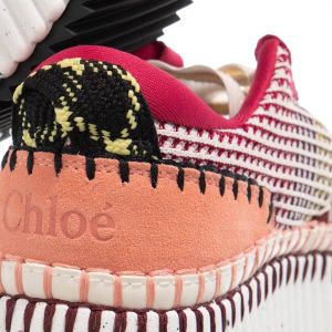 Chloé Sneakers Mesh Nama Sneakers in dark red