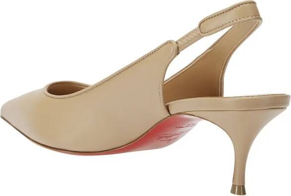 Christian Louboutin Hoge hakken Sporty Kate Sling 55 Pumps in beige