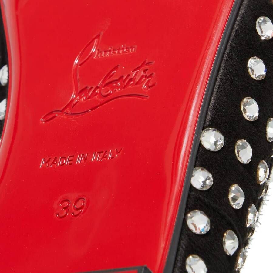 Christian Louboutin Loafers Mamadrague Strass Boum in zwart