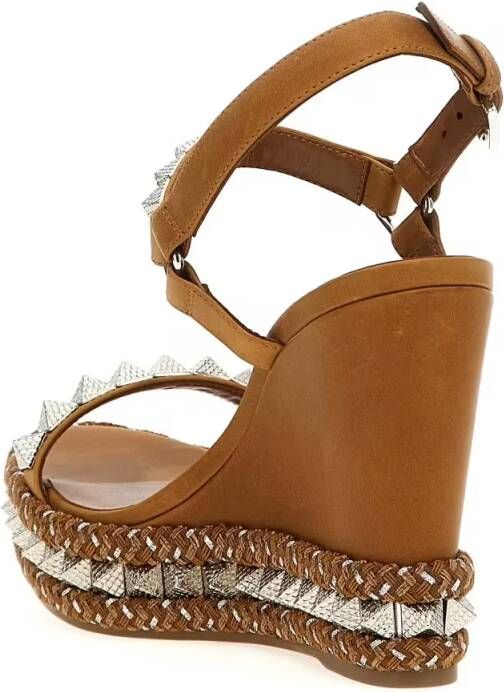 Christian Louboutin Sandalen Pyraclou' Espadrilles in bruin