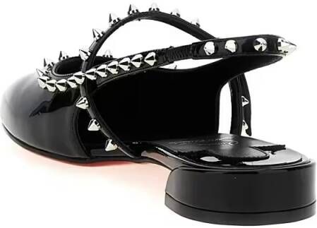 Christian Louboutin 'Sweet Janispikes' Slingbacks in zwart