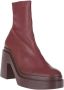 Clergerie Boots Leather Ankle Boot in rood - Thumbnail 2
