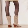 Coach Boots & laarzen Pheobe Suede Bootie in beige - Thumbnail 3