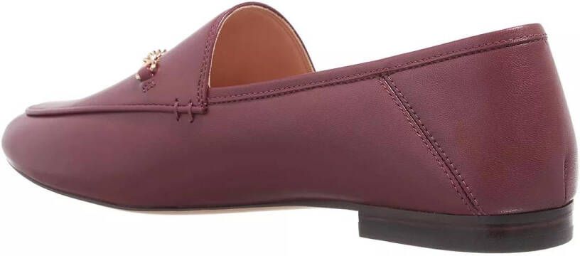 Coach Loafers & ballerina schoenen Hanna Leather Loafer in rood