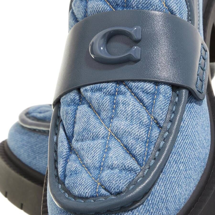 Coach Loafers & ballerina schoenen Leah Loafer Quilted in blauw