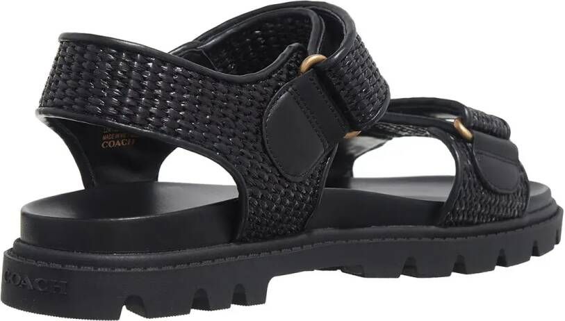 Coach Sandalen Brynn Straw Sndl Blk in zwart