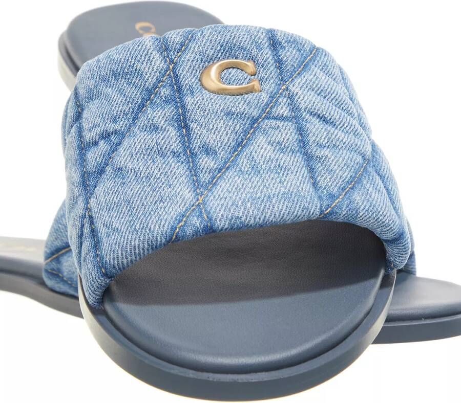 Coach Slippers Holly Quilted Slide in blauw