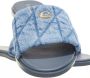 Coach Slippers Holly Quilted Slide in blauw - Thumbnail 1
